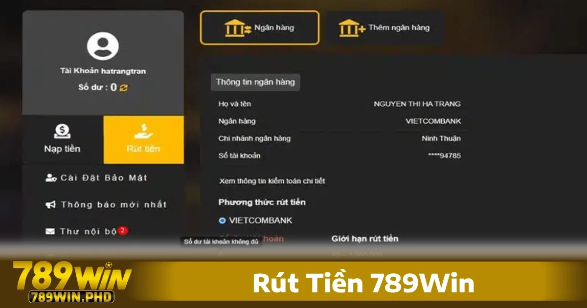 Rút Tiền 789Win 3 Những lưu ý quan trọng trong quá trình rút tiền 789Win